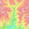 Chaurikharka topographic map, elevation, terrain
