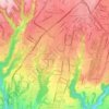 Zona 12 topographic map, elevation, terrain