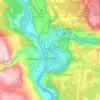 Quesnel topographic map, elevation, terrain