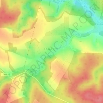 Stara Huta topographic map, elevation, terrain