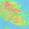 Cowichan Valley Regional District topographic map, elevation, terrain
