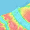 Dieppe topographic map, elevation, terrain