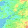 Clarinbridge ED topographic map, elevation, terrain