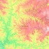 Curitibanos topographic map, elevation, terrain