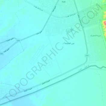 Ain Al Faydah topographic map, elevation, terrain