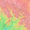 Dharchula district (India) topographic map, elevation, terrain