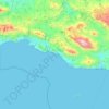 Δήμος Αγίου Βασιλείου topographic map, elevation, terrain