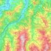 Monzuno topographic map, elevation, terrain