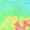 South Dublin topographic map, elevation, terrain