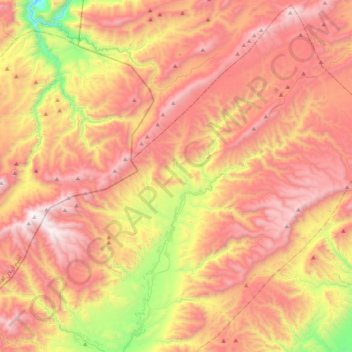 Tilmi تلمي topographic map, elevation, terrain