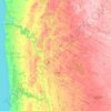 Central Huron topographic map, elevation, terrain