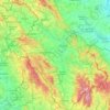 Kłodzko County topographic map, elevation, terrain