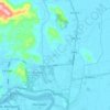 La Aurora topographic map, elevation, terrain