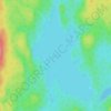 Lac Ladd topographic map, elevation, terrain