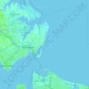 Hampton City topographic map, elevation, terrain