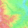 okres Opava topographic map, elevation, terrain