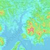 Sacheon-si topographic map, elevation, terrain