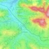 Limanowa topographic map, elevation, terrain