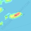 Richards Island topographic map, elevation, terrain
