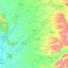 Vilcún topographic map, elevation, terrain