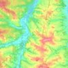 Mézin topographic map, elevation, terrain