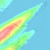 Bryant's Cove topographic map, elevation, terrain