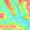 West Wycombe topographic map, elevation, terrain