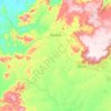 Florânia topographic map, elevation, terrain