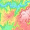 Asprières topographic map, elevation, terrain