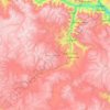 Provincia de Huancasancos topographic map, elevation, terrain