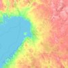 North Ostrobothnia topographic map, elevation, terrain