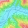 Hubjeri topographic map, elevation, terrain