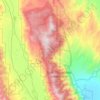 Inyo Mountains topographic map, elevation, terrain