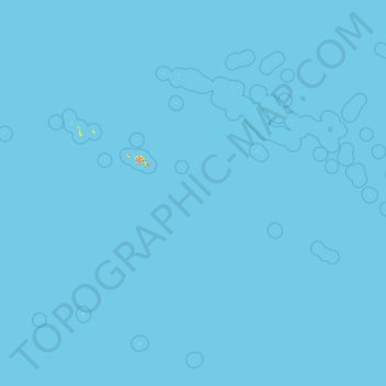 Archipel des Tuamotu topographic map, elevation, terrain