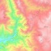 San Cristobal topographic map, elevation, terrain