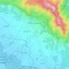 Palau-saverdera topographic map, elevation, terrain