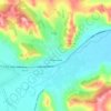 Aginskoye topographic map, elevation, terrain