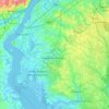 Salem County topographic map, elevation, terrain