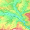 Rakovník topographic map, elevation, terrain