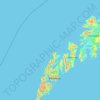 Nordland topographic map, elevation, terrain