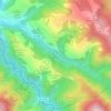 Oreja topographic map, elevation, terrain