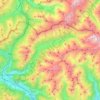 Pfitsch topographic map, elevation, terrain
