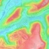 Herserange topographic map, elevation, terrain