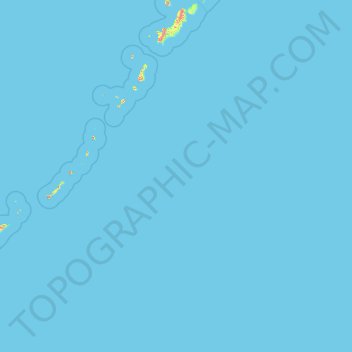 Kuril Islands topographic map, elevation, terrain