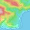 Grey River topographic map, elevation, terrain