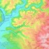 Jabach topographic map, elevation, terrain