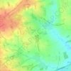 Doddinghurst topographic map, elevation, terrain