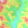 Robie Creek topographic map, elevation, terrain
