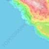 Općina Podgora topographic map, elevation, terrain