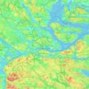 Estocolmo topographic map, elevation, terrain